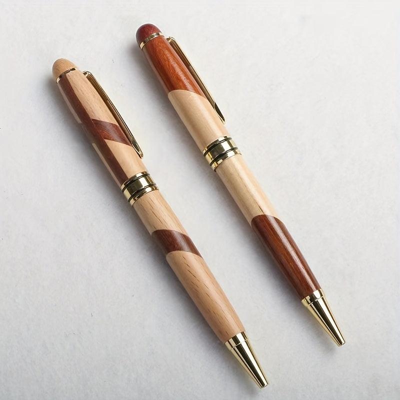 Wooden Ballpoint Pen & Solid Wood Set for Student/Graduation