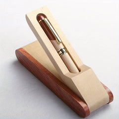 Wooden Ballpoint Pen & Solid Wood Set for Student/Graduation