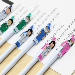 7pcs Doctor & Nurse Character Ballpoint Pens for Office & School