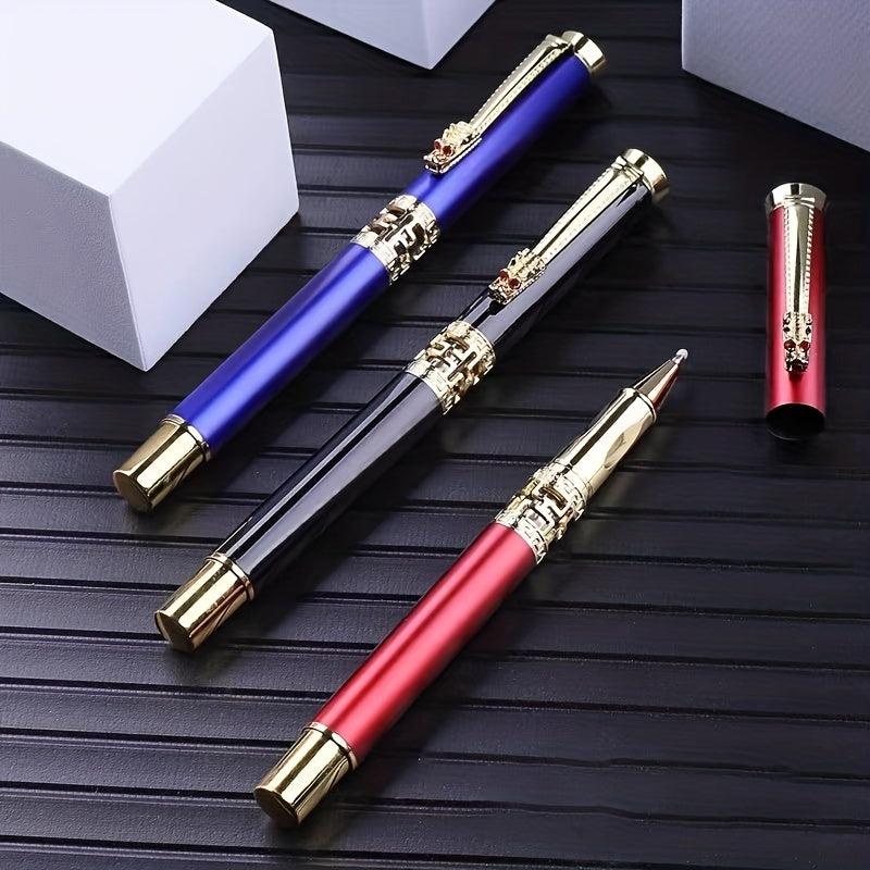 Dragon Head Hollow Metal Jewelry Ballpoint Pen Gift