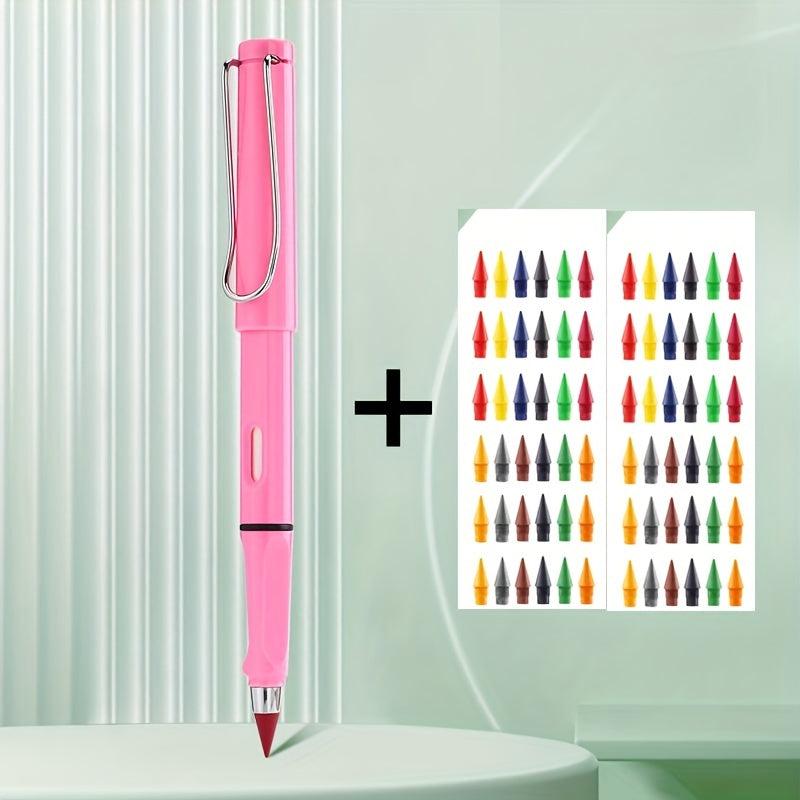 Pencil 72 Heads Colors Combination 0 5mm Inkless Metal Pen