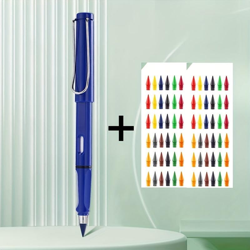 Pencil 72 Heads Colors Combination 0 5mm Inkless Metal Pen