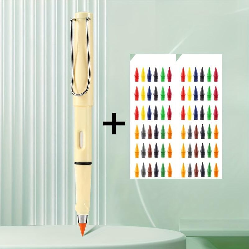 Pencil 72 Heads Colors Combination 0 5mm Inkless Metal Pen