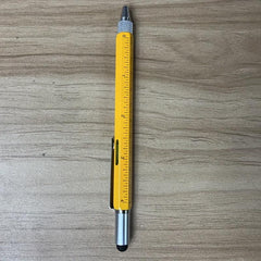 Men 6 In 1 Multitool Pen With Ballpoint Pen Ruler Personalized Pen Gadget