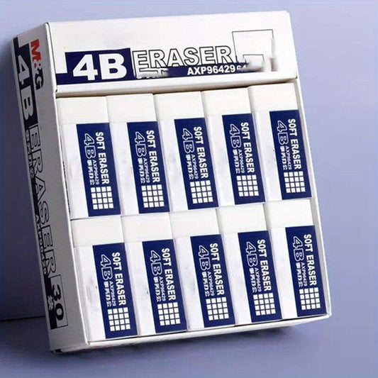 5 Packs of Pencils and Large Erasers for School, Office, and Art