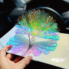 3D Peacock Greeting Card Thanksgiving Birthday Christmas with Envelope