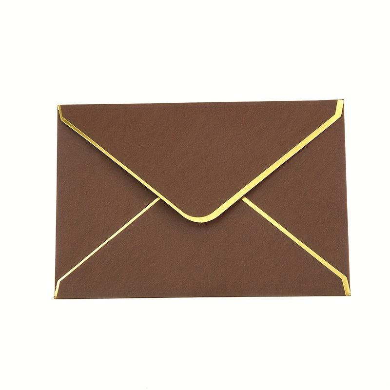 10pcs Bronzing Envelopes for Invitations and Greetings