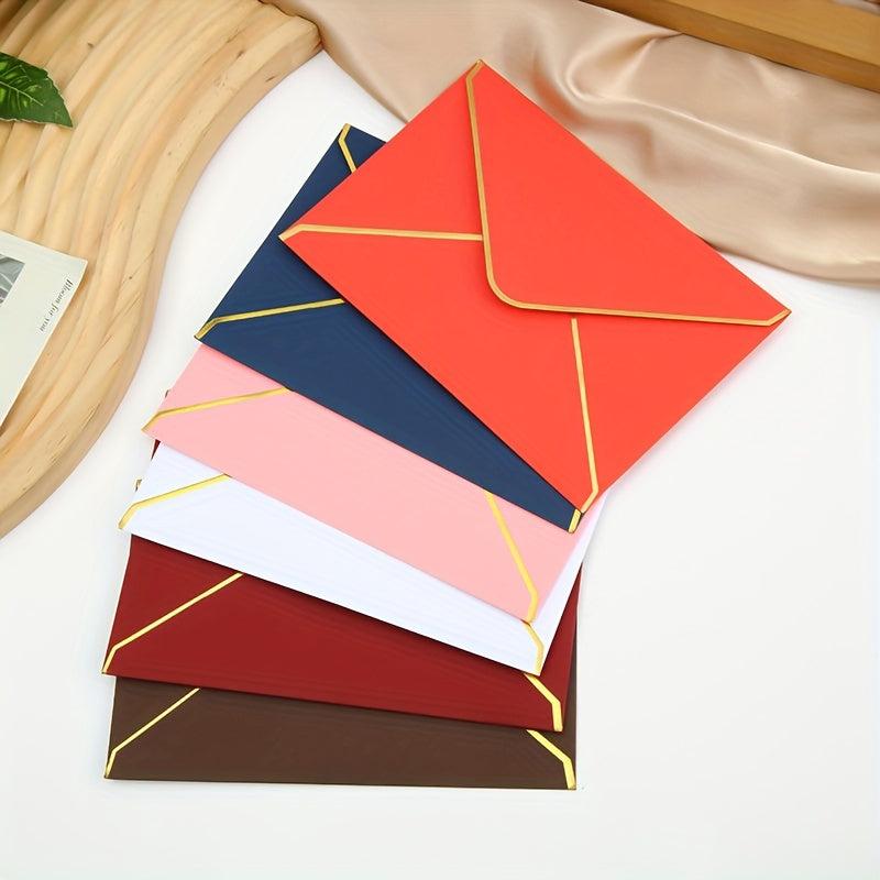 10pcs Bronzing Envelopes for Invitations and Greetings