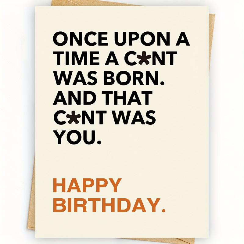 Funny Happy Birthday Card For Friends Her Him Women Men Birthday