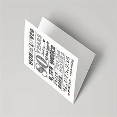 80th Birthday Card & Decorations Set - 80 Years Loved Celebration