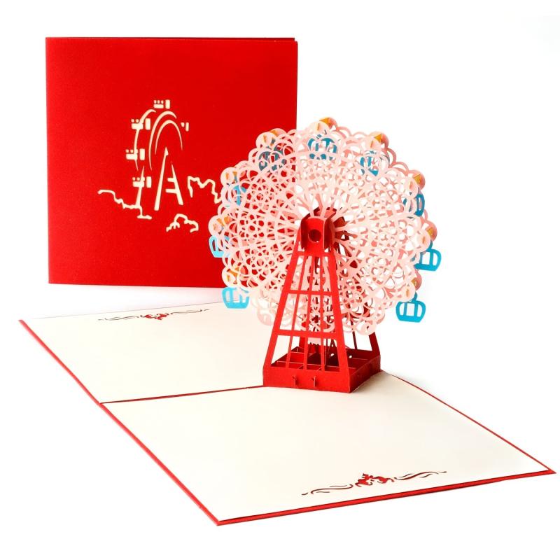 3D Ferris Wheel Greeting Card - Unique Creative Gift