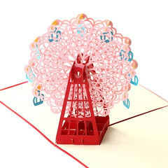 3D Ferris Wheel Greeting Card - Unique Creative Gift
