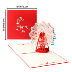 3D Ferris Wheel Greeting Card - Unique Creative Gift