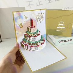 3D Pop up Birthday Light up Greeting Card