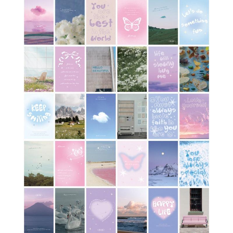 30pcs Artistic Souvenir Set Life Photography Blessings Greeting Cards