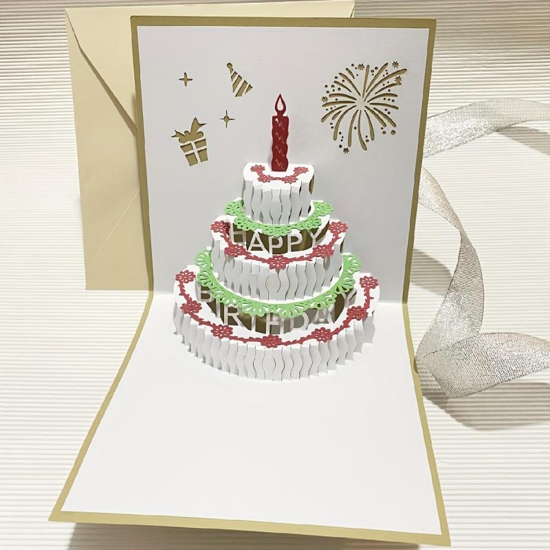 3D Cake Birthday Card