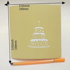 3D Cake Birthday Card