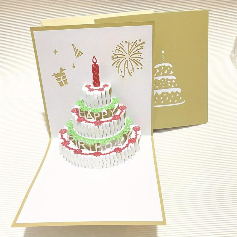 3D Cake Birthday Card
