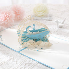 3D Pop Up Happy Whale Greeting Card - Perfect for Any Occasion