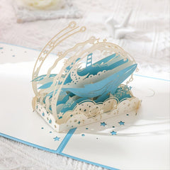3D Pop Up Happy Whale Greeting Card - Perfect for Any Occasion