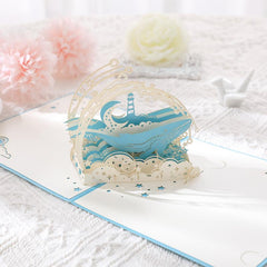 3D Pop Up Happy Whale Greeting Card - Perfect for Any Occasion