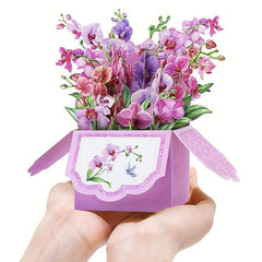 Orchids Pop Up Card - Ideal Gift for Any Occasion