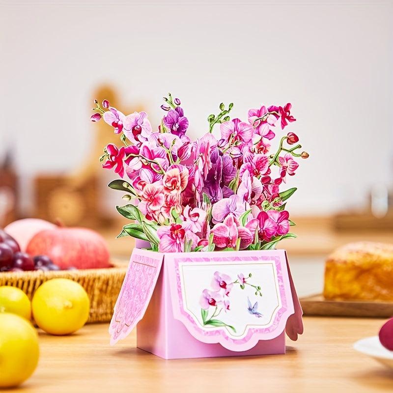 Orchids Pop Up Card - Ideal Gift for Any Occasion