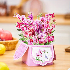 Orchids Pop Up Card - Ideal Gift for Any Occasion