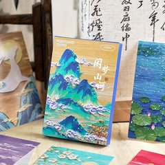30pcs Painting Style Birthday Wishes Gift Message Card Postcard