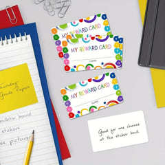 50pcs Reward Cards with Punch Cards | Student Awards Tags
