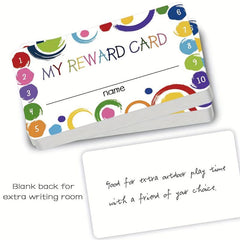 50pcs Reward Cards with Punch Cards | Student Awards Tags