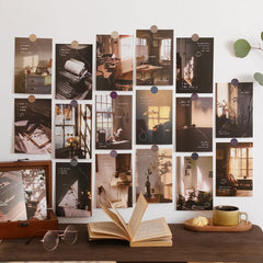 30pcs Light And Shadow Series Postcard Decorative Painting Card