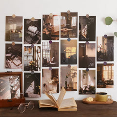 30pcs Light And Shadow Series Postcard Decorative Painting Card
