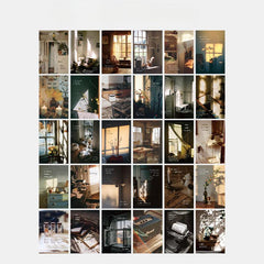 30pcs Light And Shadow Series Postcard Decorative Painting Card