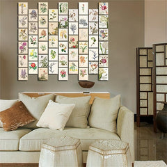 Retro Flower Wall Collage Kit in Yellow for Dreamy Room Decor