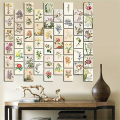 Retro Flower Wall Collage Kit in Yellow for Dreamy Room Decor