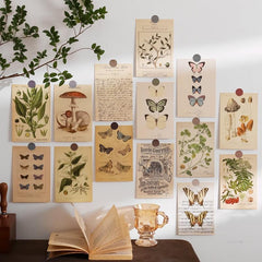 30 Piece Butterfly Leaf Insect Wall Sticker Set for Bedroom Decoration