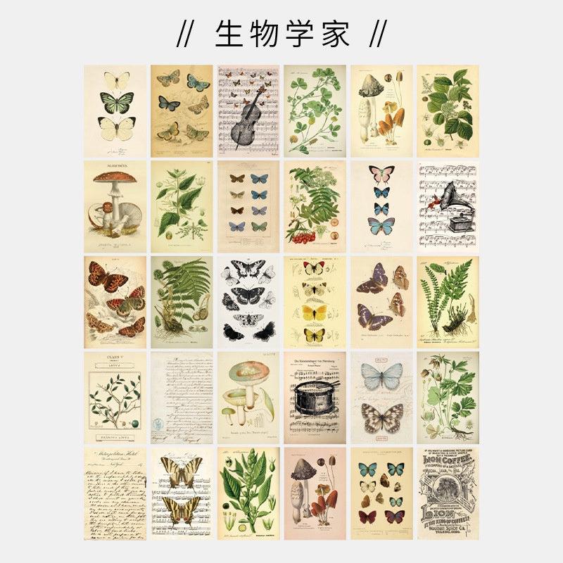 30 Piece Butterfly Leaf Insect Wall Sticker Set for Bedroom Decoration