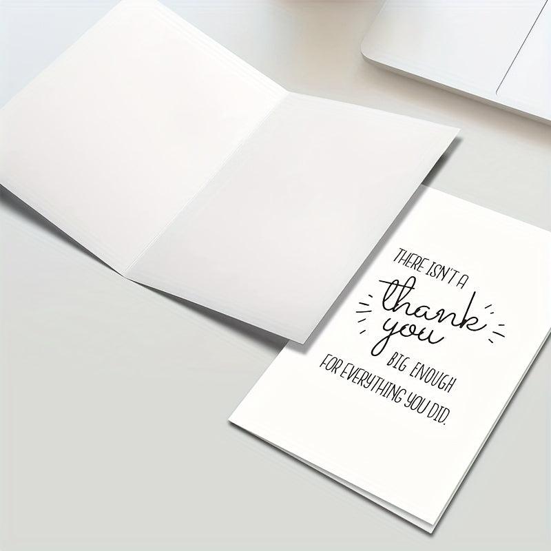 Funny Thank You Card With Envelope - Thankful Greeting Card for Teacher