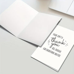 Funny Thank You Card With Envelope - Thankful Greeting Card for Teacher