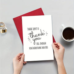 Funny Thank You Card With Envelope - Thankful Greeting Card for Teacher