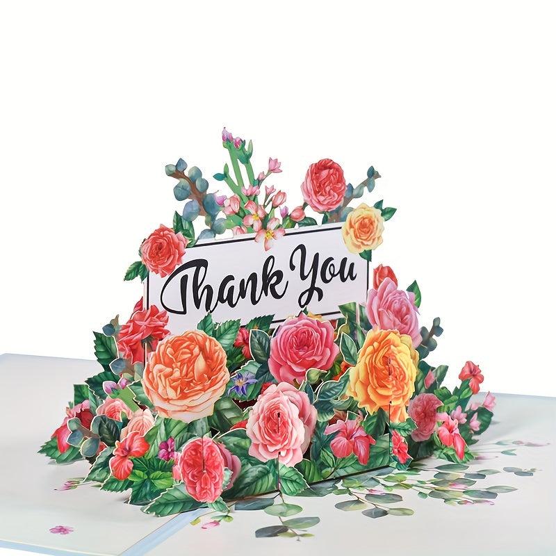 Pop Up Thank You Cards with Envelopes, Perfect for Business Graduation Wedding