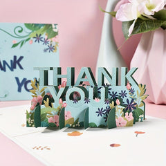 Pop Up Thank You Cards with Envelopes, Perfect for Business Graduation Wedding