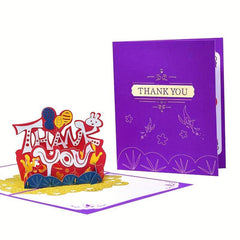 Pop Up Thank You Cards with Envelopes, Perfect for Business Graduation Wedding