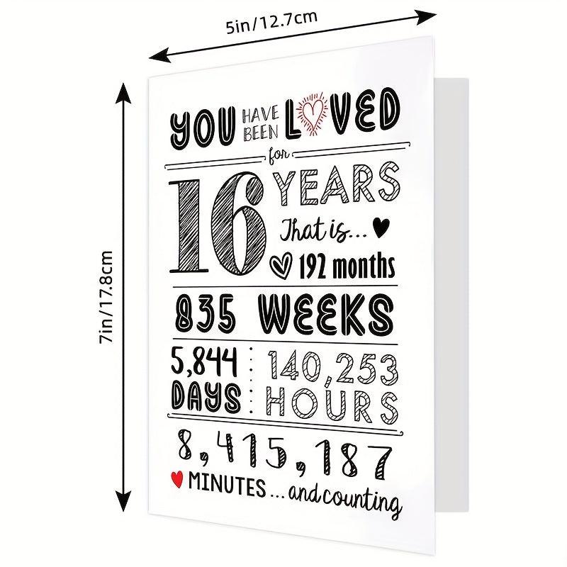Sweet 16 Teen Birthday Card & Decor Set