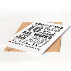 Sweet 16 Teen Birthday Card & Decor Set