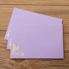 6pcs Small Fresh Bronzing Western Envelopes