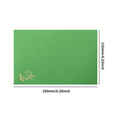 6pcs Small Fresh Bronzing Western Envelopes