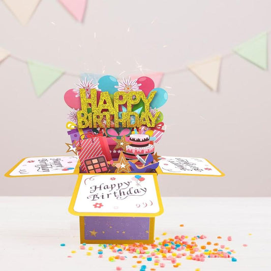 Happy Birthday Pop Up Card For Women Men Funny Bday Gift For Students