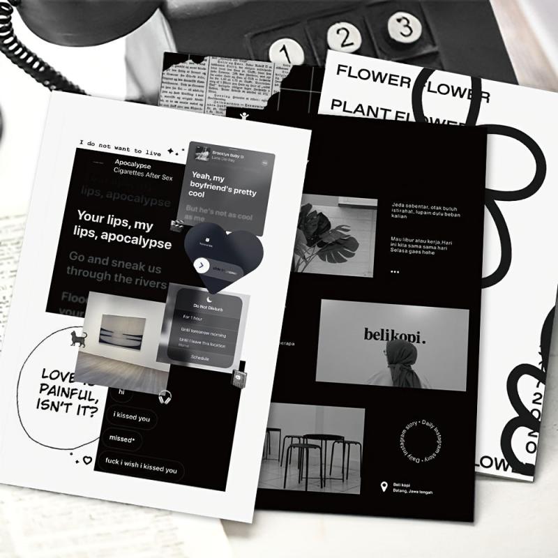 10pcs And Story Card Postcard Wall Sticker Gift
